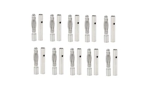 10pcs 2.5mm Bullet Banana Plug Gold Plated Red Copper Male Female Bullet Banana Connector for ESC Battery Motor