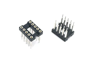 PH2.54mm Female Header H3.0 L13.7mm Socket Round IC 180 Degree Double Row the Second Pin Plug Hole Wire-to-Board PBT