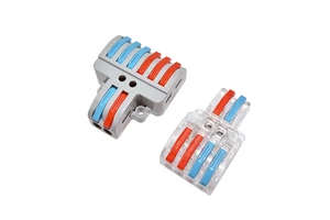 Transparent Custom Quick Connector IP68 Waterproof Aluminium/Copper Lug 230V Crimp Terminal Block Industrial Automation Solution
