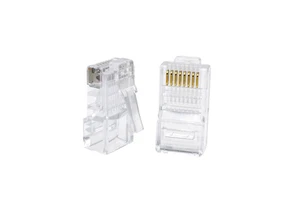 1000pcs Pack Network RJ45 Modular Plug Connectors Ethernet RJ45 8p8c Cat5 Cat6 Connector