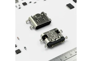 USB Type-C Female Connector High Quality 16-Pin Stainless Steel USB Socket 5V 5A