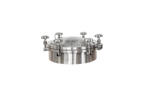 Stainless Steel Sanitary Food Grade Round Outward Manhole Cover with Pressure Fabrication Services Product