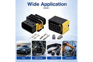 1-1564522-1/1-1670894-1 Haidie 8 Pin Heavy-duty Sealed Waterproof Engine ECU Main Wiring Harness Connectors