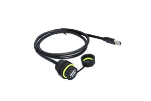 Ip65 Waterproof Usb Connector Panel Mount for Hsg 5pins USB Cable Connector