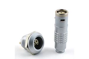 TT E 2 3 4 5 6 7 8 10 Pin Push Pull Plug Socket Aviation Half Moon Type Circular Coaxial Connector Factory Manufacturer