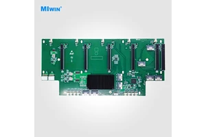 MIwin OEM ODM 6 Slots PCIe 4.0 Switch GPU Expansion Board 8 SFF-8654 8I Connector PCIE 4.0 Switch GPU Backplane for GPU Server