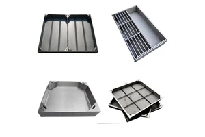 Recessed Type Stainless Steel Grass Planting Manhole Cover and Frame Galvanized Steel Garden Manhole Cover