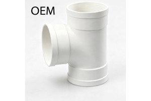 Factory Supply PVC-U Tee Drainage Fittings White Plastic Pipe Connector For House Sewage Installation