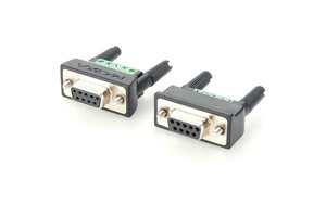 Compatible MOXA Mini DB9F-to-TB DB9 Female Jack to Solderless Terminal Block Adapter D Sub 9Pin to Screw Terminal Block Serial
