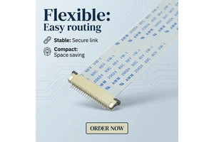 0.5mm Pitch 45 Pin FFC Ribbon Cable AWM 20624 80C 60V VW1 Flexible Flat Wire for LCD TV Control Panel