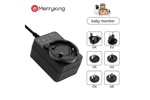 5V 9V 12V 15A 24A 0.5A 1A 1.5A 2A 2.5A Interchangeable Plugs US/EU/UK/SA/KC/CN Power Adapter With 62368 61558 60601 Approval