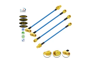 Shengda RG405 Coaxial Cable SMA Male To SMA Male Female RF Connectors 50Ohm Low Loss Semi-Flexible RF Extension Cable Assembly