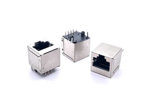 Soulin Wholesale Lan Ethernet Female Connector Modular Jack 8p8c Plug Cat5e Smt Rj45 Socket Pcb Connector