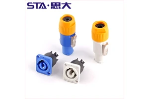 STA Powercon Connector 3pins XLR 20A 500v Cable Plug Socket Panel Professional Audio Power Plug IP67 Connector