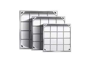 Modern 304 Stainless Steel Invisible Manhole Cover Square Decorative Sewage Scentsing Galvanized Sheet Fabrication Services