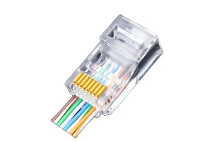 Cat5e RJ45 Plug 8P8C Ethernet Crystal Connector UTP LAN Cable Head Network Connector for Patch Cable 1000pcs