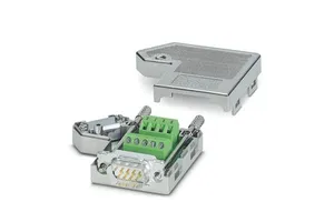 SUBCON 9/M-SH D-SUB Bus Connector Male/Female Brass Housing IP33