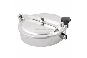 Ready to Ship L&B YAB SS316L Clamp Connection Normal Pressure 400x400mm Tank Manhole Cover for Tank Truck