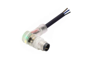 Hot Selling Male/Female Cable Angled Green LED NPN PNP 3pin 4pin Waterproof IP67 250V 4A 22AWG 24AWG M12 Automotive Connector