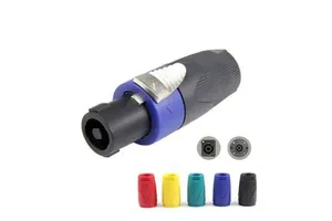 Waterproof Plastic OEM Colorful 4 Pin Male Female Speaker Speakon Audio Video Cannon XLR Jack Plugs Wire Cable Connectors
