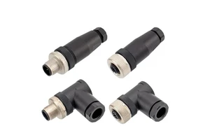 Hot-selling M12 Plastic Straight Angled Assembled Connectors 2 3 4 5 6 8 12 17 Pins a B D Male Female PG7 PG9 Metal Connectors