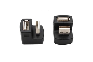 Usb Male to Female 90degree Connector Usb Angle Plug Usb 2.0 Male to Female Adapter