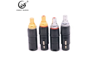 YIVO XSSH Audio XLR to RCA Female Connector Brass Gold Plated for Connection of Various Audio Components and HiFi Devices