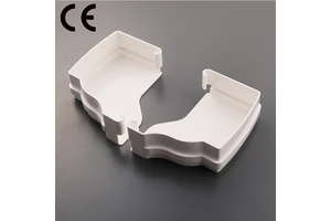 SAM-UK PVC Rain Gutter Chain 4 Inch Brown Roof Water Drainage Pipe Downspout Flexible Joint Connector Fittings Y002