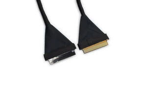 OEM Flexible Custom 0.5mm Pitch 40Pin FPC Cable Assembly 40AWG LVDS Signals For Electronic Computer Camera Systems Machines
