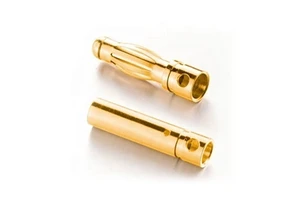 4mm Gold Plated Bullet Battery Terminal Banana Connector Plug