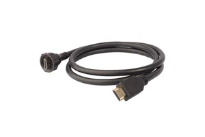 Lshitech Industrial Display Waterproof Hmdi Ports Connecter Sealed Rugged for Industrial Displays