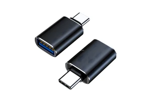 Best-Selling Universal USB C Male USB 3.0 Female Connector DC LED Compatible Data Transfer Aluminum Alloy Converter OTG USB