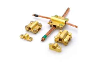 U Bolt Connector Earth Rod Clamp Cable to Rod Brass Clamp Ground Rod Clamp Clip 5/8'' Hot Dip Galvanized Clip Earthing System