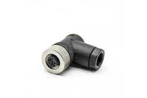 M12 4Pin Female A-Code Sensor Connector Plastic Right Angled Field Attachable Aviation Connector Plug