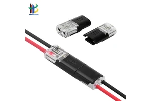 Original Factory Compact Quick Splice Automotive Wire Connector 2 Pin 2 Way Pluggable Universal LED Wire Terminals AWG Copper