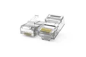 unshielded RJ45 PLUG Metal 8 Pin Ethernet Connector Shielded Cat6A Modular Plug Network Connector for Cat5e Cat6 Cable
