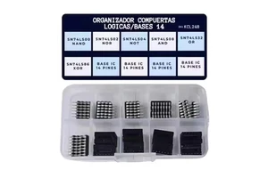 72PCS 6 Types of IC 74LS02 74LS00 Logic Integrated Circuit Chips + 14PIN Chip Sockets