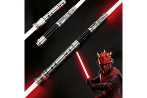 Budget-Friendly Darth Maul Dual Lightsaber Double-Bladed Saber Smooth Swing with Hilt Connector Wholesale EntryLevel Laser Sword