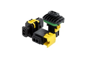 1-1418483-1 1-1703841-1 1-1703839-1 Waterproof 2-Pin Heavy Duty Sealed Connector IP67 10A Male/Female Nylon For New Energy