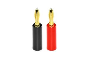 Best 4mm Banana Plug Connector Jack Screw-type Banana Head Black and Red Color Gold-plated Plastic Banana Plugs