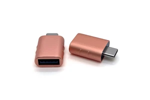 JILIAN USB Female to Type C Adapter AF CM Connectors 10G Speed Braid Shielding USB 3.0 Zinc Alloy Shell OTG USB Adapter