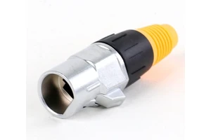 Industrial Circular Shielded Ethernet Connector,Waterproof RJ45 Plug, Metal Housing with Locking Latch for Network Cable