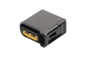 Jinhang4p 4Way Flat Sealed Auto Electrical Housing Plug with Yellow Grid Clip Waterproof Female Wire Connector for Car Sensors