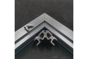 Customized Expandable Gluing Door And Window PVC Frame Connector Aluminum Corner Joint
