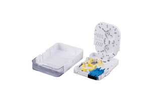 ZHEFAN FTTH Indoor Duplex Fiber Optical Outlet Rosette 1-2 Core Ftth Atb Wall Box Termination Faceplate Fiber Optic Socket