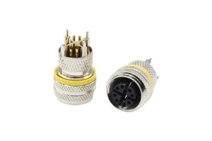 M12 X Code Connector 8 Pin Moldable Male Female Plugs Waterproof Electronic Connector