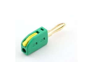 High Quality 4mm Green Gold Plated Banana Plug Binding Post High Current Solderless Terminal Plastic Copper Material Kuishen