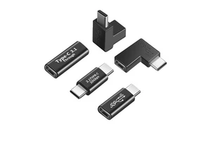 Factory OEM USB 3.1 Type C Adapter Female to USB C Male Converter 10Gbps 5A 30V Charger Data Extender Connector for Laptop Phone