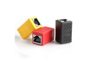 Ethernet Cable RJ45 Coupler Network Adapter 8P8C Wire Joiner Terminals Product Category-Connectors