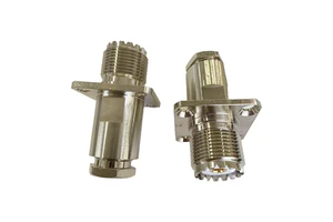 Factory High Quality UHF-KF3 Flange UHF Coaxial Connector Female Flange Connector for RG58 RG142